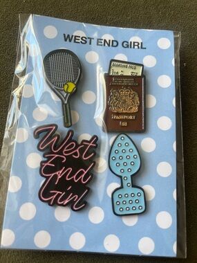 West End Girl Lily Allen  Enamel Pin Set